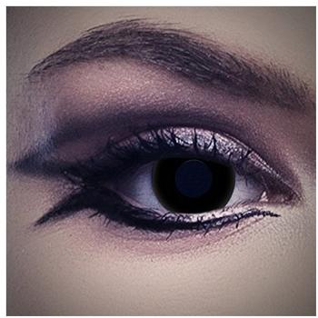 aricona Farbige FUN-Kontaktlinse schwarz, 1 farbig, Crazy schwarz