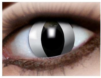 Rey Loco Farbige Kontaktlinsen im Glasbehälter, [wählen: black cat m10]
