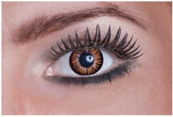 Eyecatcher Kontaktlinsen schwarz-orange Einheitsgröße