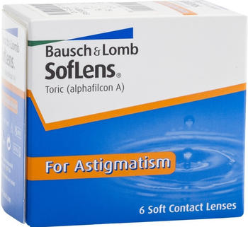 Bausch + Lomb Bausch & Lomb SofLens Toric 6 St., BC:8.50, DIA:14.50, SPH:-1.75, CYL:-1.25, AX:80°