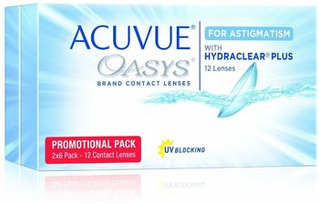 Acuvue JohnsonJohnson Acuvue Oasys for Astigmatism (12er Packung) Wochenlinsen -2 dpt, Zyl. -2.75, Achse 160BC 8.6) mit UV-Schutz