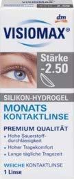 Visiomax Silikon-Hydrogel Monats Kontaktlinse