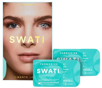 Swati Coloured Contact Lenses 1 Months turquoise (2 pcs)