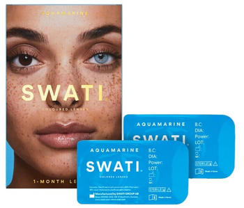 Swati Coloured Contact Lenses 1 Months aquamarine (2 pcs)