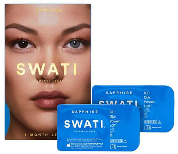 Swati Coloured Contact Lenses 1 Months sapphire (2 pcs)