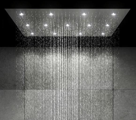 Steinberg Armaturen Steinberg Sensual Rain Regenpaneel B: 1220 T: 620 mm mit LED Beleuchtung (390 6032)