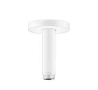 hansgrohe Deckenanschluss S 100mm, mattwei&szlig;, runde Rosette