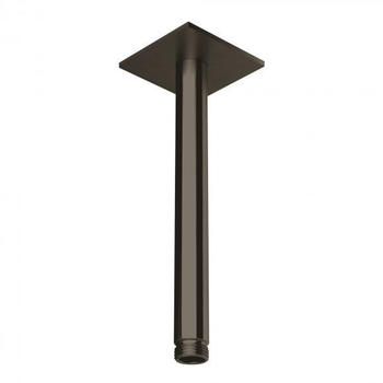 Herzbach Design iX PVD Deckenarm seven eckig Höhe: 200 mm black steel (21.964820.2.40)