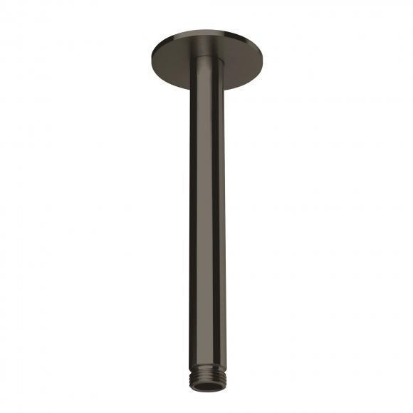 Herzbach Design iX PVD Deckenarm seven rund Höhe: 200 mm black steel (21.964820.1.40)