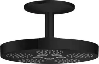 Axor One Kopfbrause mit Deckenanschluss 2jet schwarz matt (48494670)