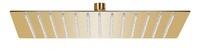 vidaXL Regenbrause Edelstahl 30x30 cm Quadrat Golden
