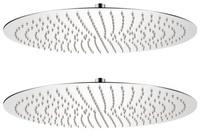 vidaXL Regenduschköpfe 2 Stk. Edelstahl Ø 50 cm