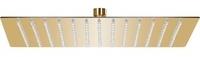 vidaXL Regenbrause Edelstahl 25x25 cm Quadrat Golden