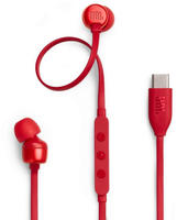 JBL JBLT310CRED, JBL TUNE 310C USB Ohrh&ouml;rer mit Mikrofon im Ohr kabelgebunden USB-C