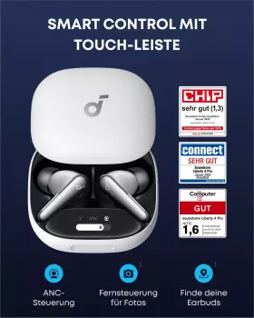 Soundcore Liberty 4 Pro White – Soundcore Liberty 4 Pro White mit Freisprechfunktion und MultiPoint-Technologie