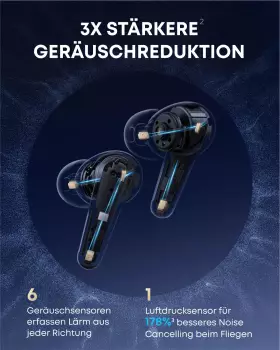 Soundcore Liberty 4 Pro White – Adaptive Geräuschunterdrückung für konzentriertes Arbeiten und entspanntes Reisen