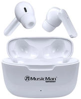 Music Man In Ear Headset 5098 Kopfh&ouml;rer (Headset, Ladecase, Touch-Steuerung) wei&szlig;