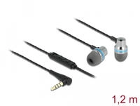 DELOCK In-Ear Kopfh&ouml;rer mit 4 Pin 3,5 mm Klinkenstecker