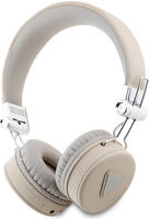 Guess Grained Classic Round Shape - kabellose Bluetooth Kopfh&ouml;rer ENC (beige)