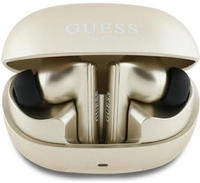 CG Mobile Guess Bluetooth Kopfh&ouml;rer TWS + Dockingstation Capsule Printed Logo Gold