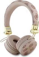 Guess Słuchawki Nauszne Bluetooth Enc Gubh70Eposmw Brązowy/Brown Peony Script Round