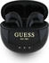 Guess Glossy Effect Egg Shape Printed Classic Logo TWS headphones - black (24 h Kabellos) Schwarz