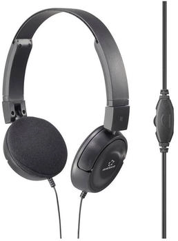 Renkforce RF-HS-130 On Ear kabelgebunden Stereo Schwarz Stirnband (Kabelgebunden) Schwarz