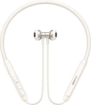 Joyroom Magnetic Bluetooth Headphones Sport Neckband Earplugs 14.2mm - White (ANC 30 h Kabellos) Weiss