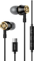 Usams Stereo-kopfh&ouml;rer Ep-43 Metall Usb-c Schwarz/schwarz Hsep4301