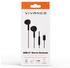 Vivanco USB-C Capsule In-Ear Stereo Headset schwarz kabelgebunden inkl. Fernbedienung (Kabelgebunden) Schwarz