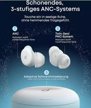 Soundcore Sleep A30 Mondschein-Weiß – Soundcore Sleep A30 Mondschein-Weiß für erholsamen Schlaf