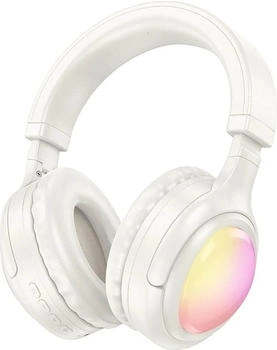 Hoco Wireless headphones wireless headphones bluetooth W48 milky white (46 h Kabellos) Weiss