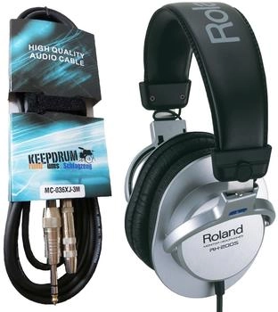 Roland RH-200S Silver mit 3m Verl&auml;ngerungskabel