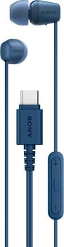 Sony IER-EX15C blau – Sony IER-EX15C blau mit integrierter Freisprechfunktion für Smartphone-Nutzer