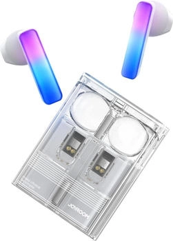 Joyroom TWS JR-TC1 IceLens Series kabellose mit LED-Leuchten - Weiss (120 h Kabellos) Weiss