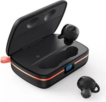 Choetech TWS Bluetooth SOLAR inkl. 2500mAh Powerbank -Schwarz (8 h Kabellos) Schwarz