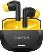Canyon In-Ear Kopfh&ouml;rer Hexagon 7 TWS ANC+ENC Black Yellow Bluetooth 5.4