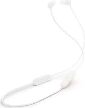 JBL JBL Tune 135BT Bluetooth Wireless In Ear Kopfh&ouml;rer mit 3 Tasten Mikrofon/Fernbedienung und Flachkabel Wei&szlig;