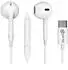 Prio Stereo USB C Headset classic (Keine Geräuschunterdrückung Kabelgebunden) Weiss