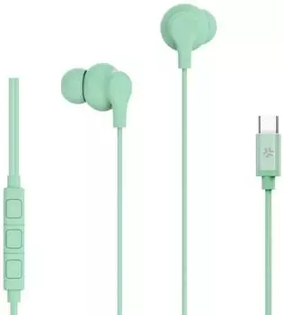 Celly USB-C Stereo Wired Earphones (Kabelgebunden) Gr&uuml;n