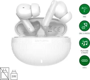 4smarts Wireless Headset SkyBuds Pro ANC weiss (ANC 5 h Kabellos) Weiss