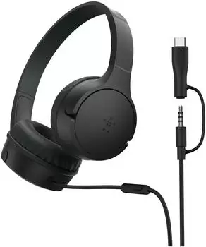 Belkin SoundForm kabelgeb.On-Ear f.Kinder w.AUD010hqBK (Kabelgebunden) Schwarz