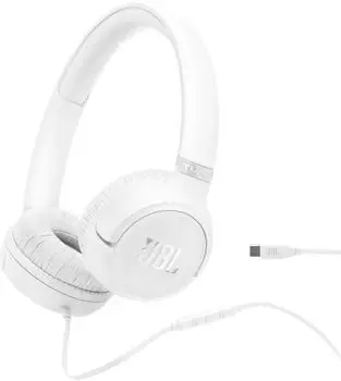 JBL JBL Tune 530C Wired USB-C On-ear Headphones White