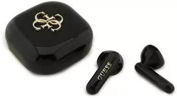 Guess TWS 4G Metal Logo headphones black (16 h Kabellos) Schwarz
