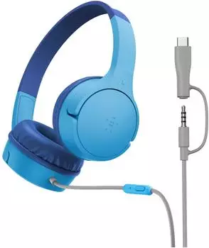 Belkin SoundForm kabelgeb.On-Ear f.Kinder l.AUD010hqBL (Kabelgebunden) Blau