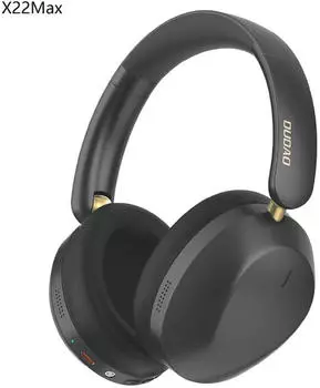 DUDAO X22 Max Kabellose On-Ear- mit ANC Schwarz Schwarz