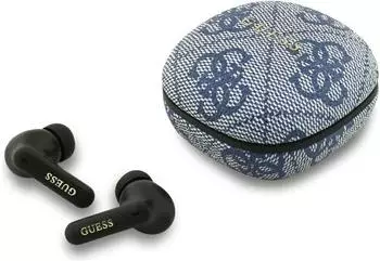 Guess PU 4G Script Logo ENC TWS Wireless Earphones blue (Kabellos)