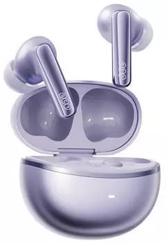 QCY TWS MeloBuds N70 Headphones (purple) (Aktive Ger&auml;uschunterdr&uuml;ckung 50 h Kabellos) Violett