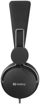 Sandberg Headset MiniJack mit Line-Mic 3.5 mm Klinke (Kabelgebunden) Schwarz – Durchdachte Konnektivität für maximale Flexibilität
