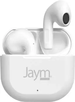 Jaym True Wireless TS-123B 5.0 Drahtlose mit Mikrofon und Touch-Steuerung (5 h Kabellos) Weiss